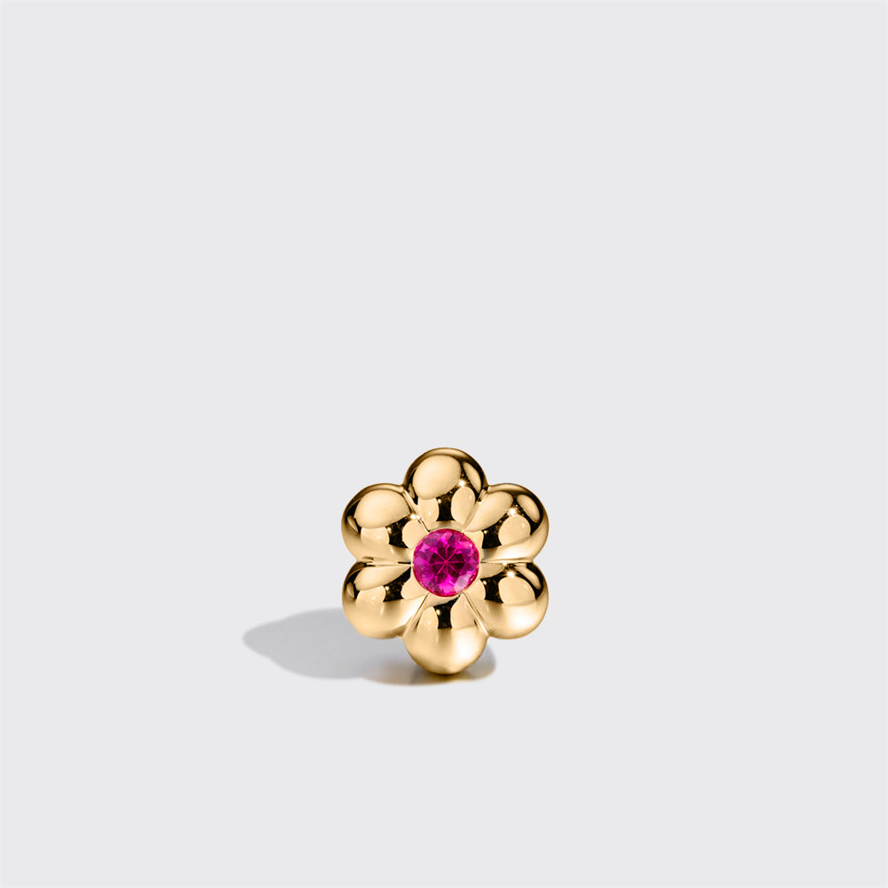 Flower Bangers Charm - Pink Sapphire