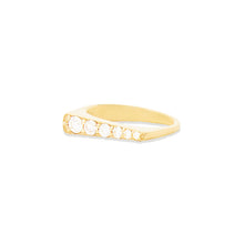 Load image into Gallery viewer, The Edge Tapered Stacking Ring - Diamond