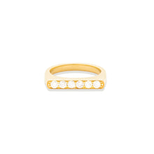Load image into Gallery viewer, The Edge Straight Stacking Ring - Diamond