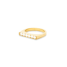Load image into Gallery viewer, The Edge Straight Stacking Ring - Diamond