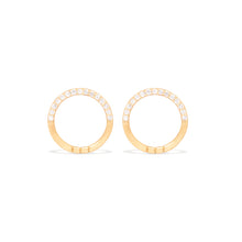 Load image into Gallery viewer, The Crew Half Moon Stud Earrings