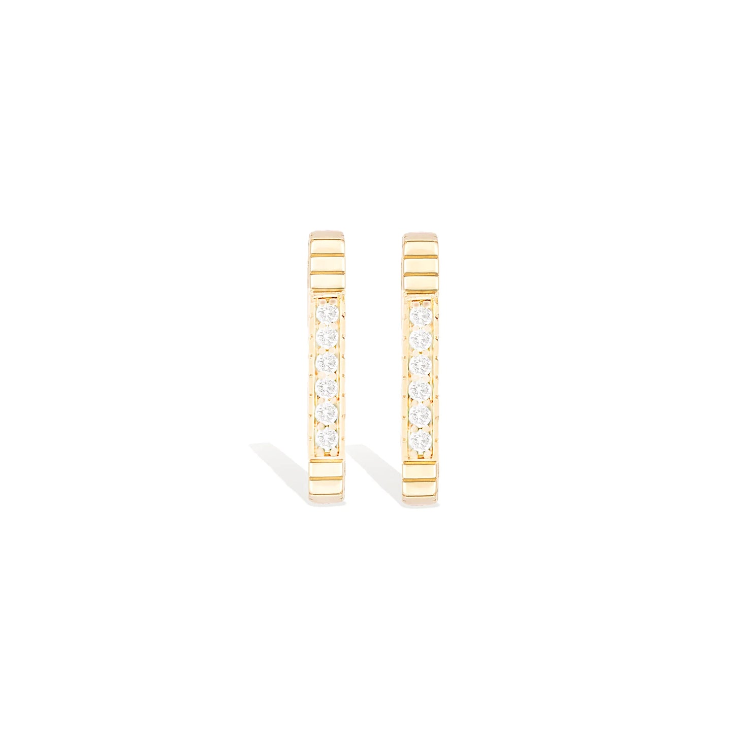 Spark Octagon Hoop Earring - Diamond