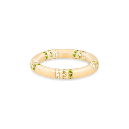 The Crew Stacking Ring - Green Tsavorite