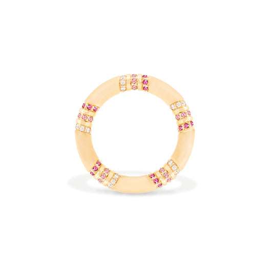 The Crew Stacking Ring - Pink Sapphires