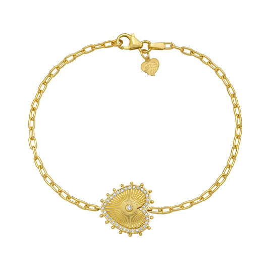 Cassandane Single Heart Bracelet