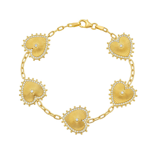 Cassandane Multi Heart Bracelet