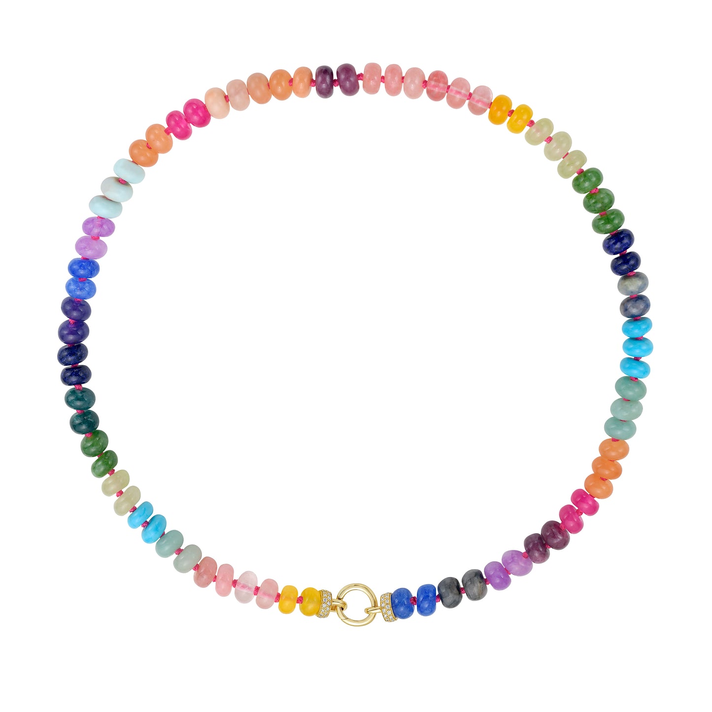 Rondelle Pastel Rainbow Chain