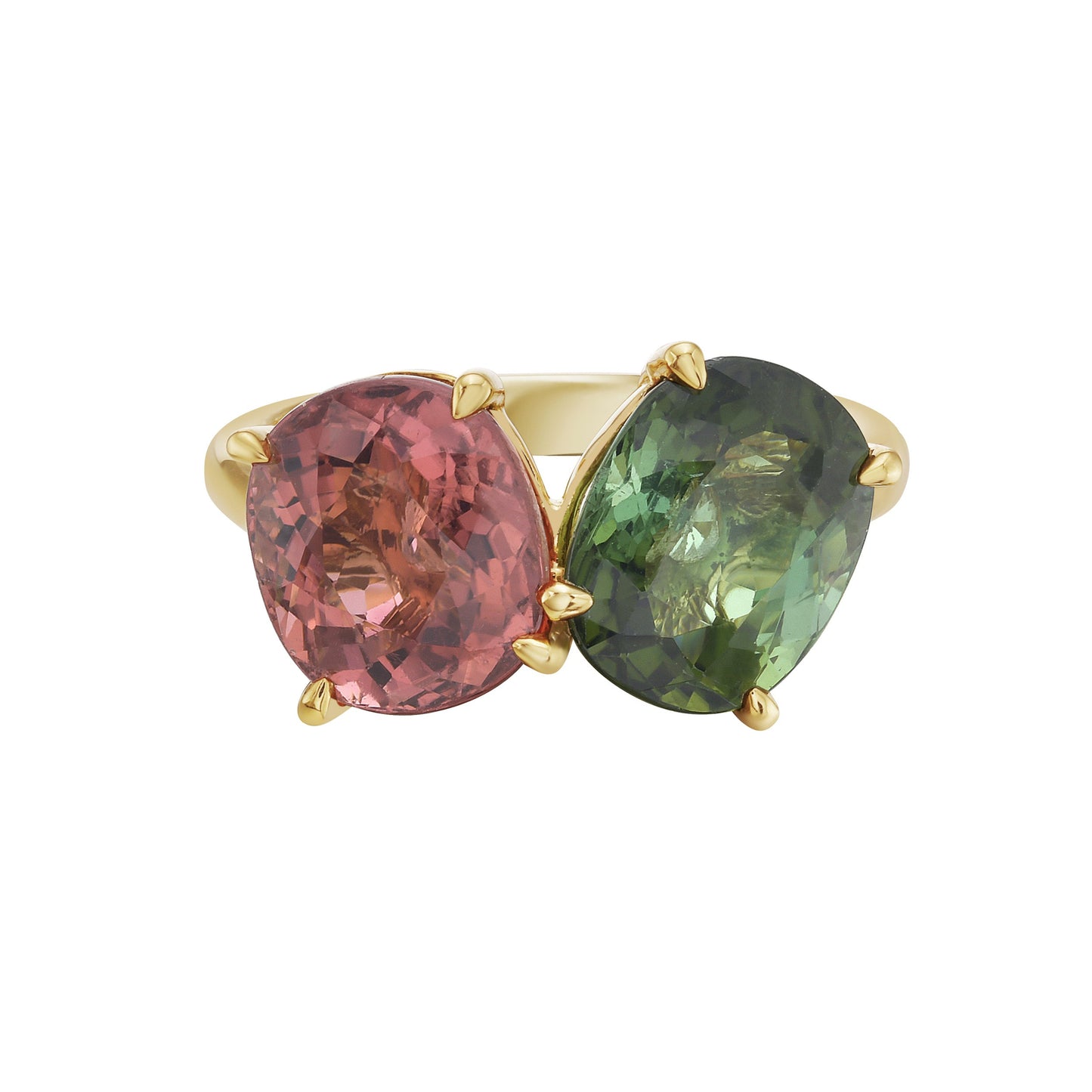 Toi et Moi Ring with Tourmalines - 5.46tcw