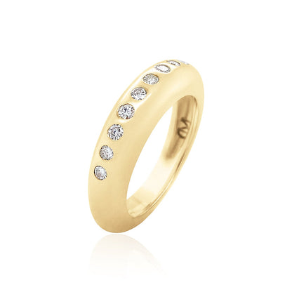 9 Round Diamond Skinny Nomad Band
