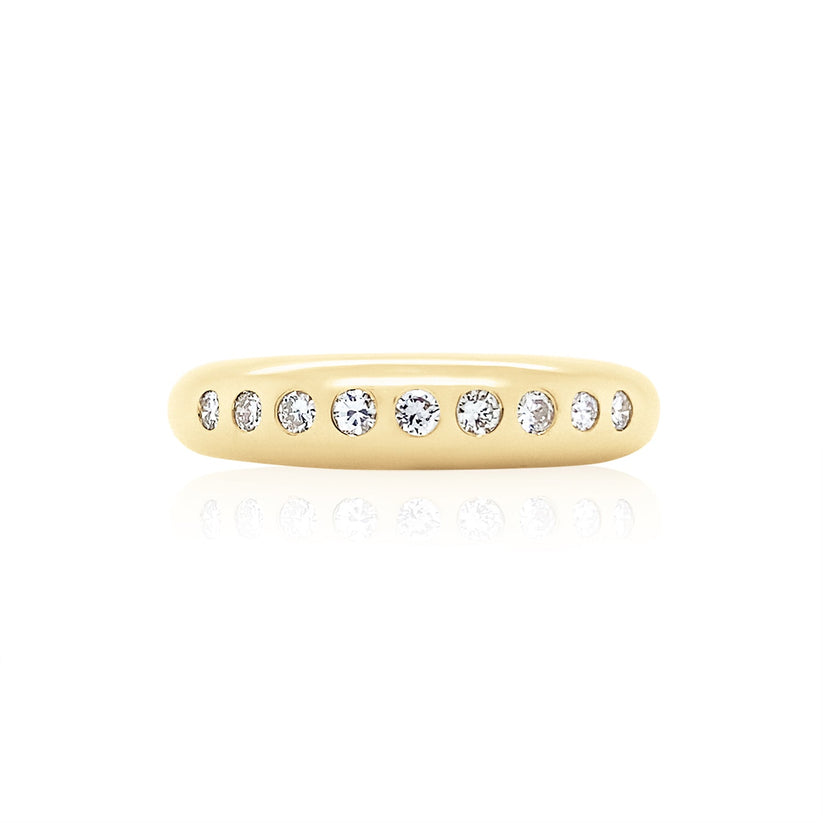 9 Round Diamond Skinny Nomad Band