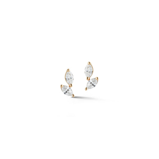 Alexa Jordyn Marquise Diamond Drift Studs