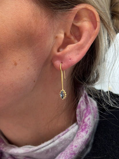 Gem Lolli Earrings - Aquamarine