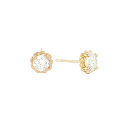 Diamond Twine Studs