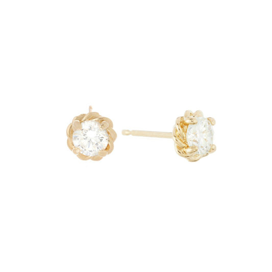 Diamond Twine Studs