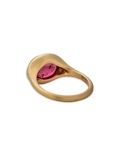 East/West Anello all'Inglese Ring with Rubellite