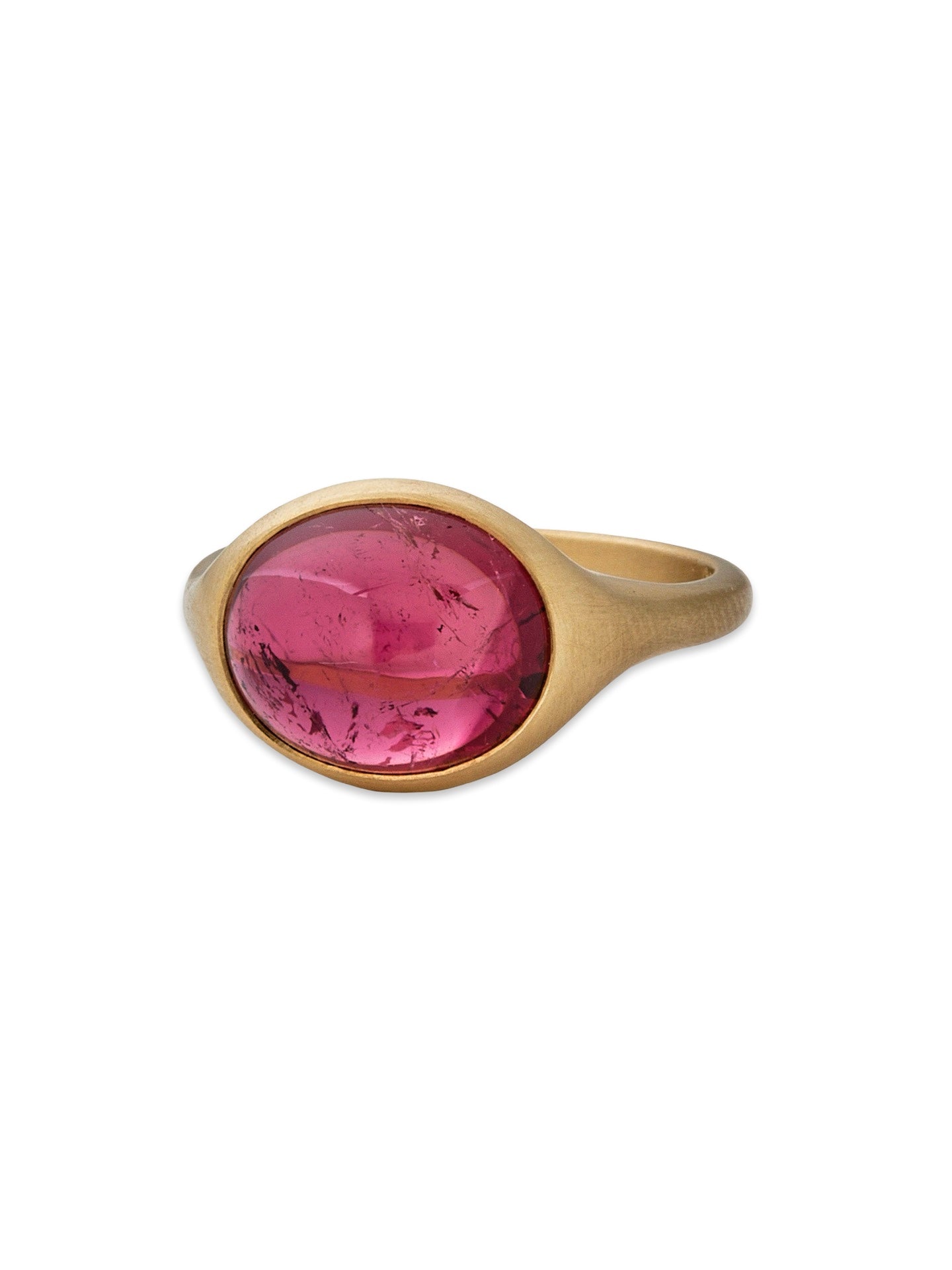 East/West Anello all'Inglese Ring with Rubellite