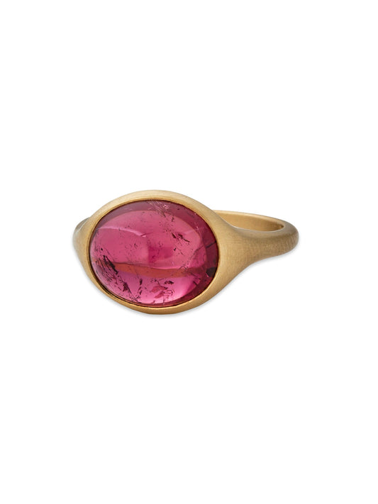 East/West Anello all'Inglese Ring with Rubellite