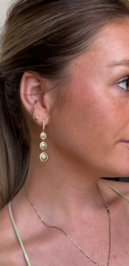 Evolve Chandelier Earring - Emerald