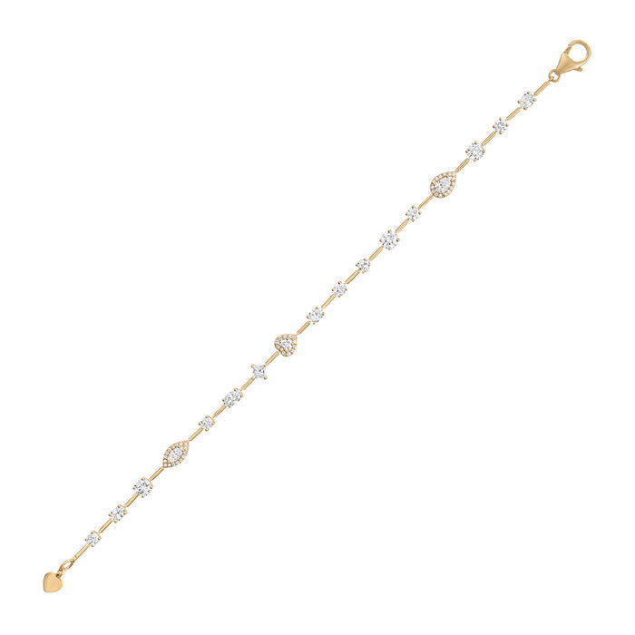 Rock Candy Bracelet - Diamond - 6.5"
