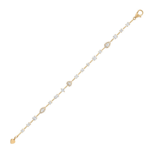 Rock Candy Bracelet - Diamond - 6.5"