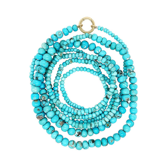 Beaded Strand - Turquoise - 48"