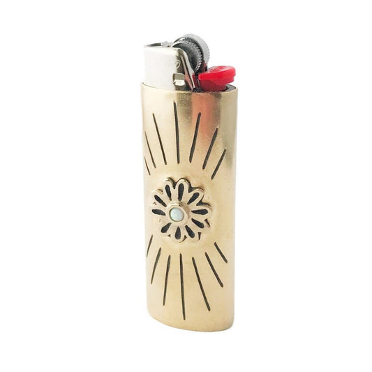 Flower Lighter Case - Opal