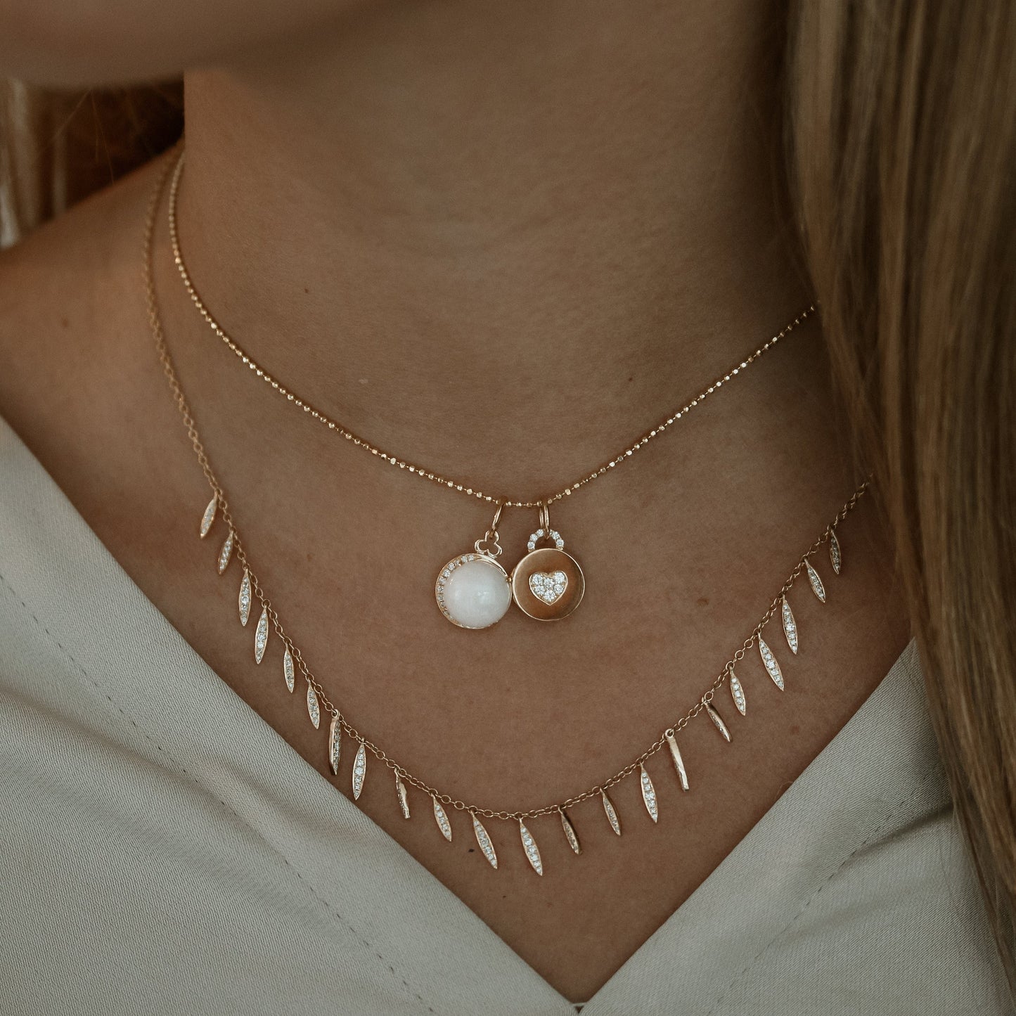 Mini Sweetheart Locket - Diamond