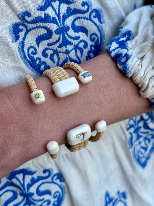 Woven Cuff Bracelet - 3.5mm - Daffodil