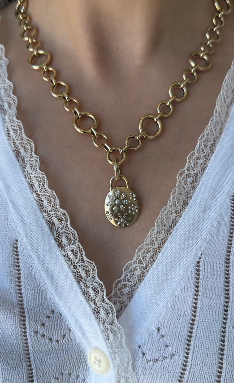 Large Circle Chain - 18"