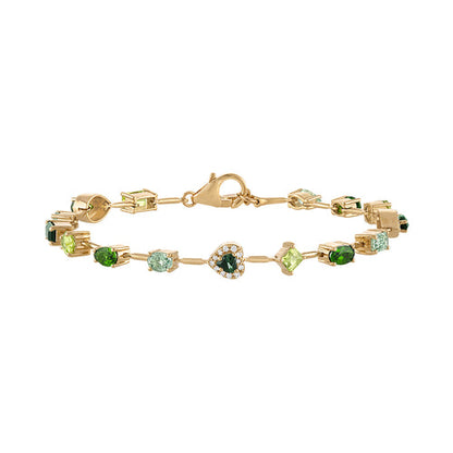 Rock Candy Bracelet - Green - 6.5"