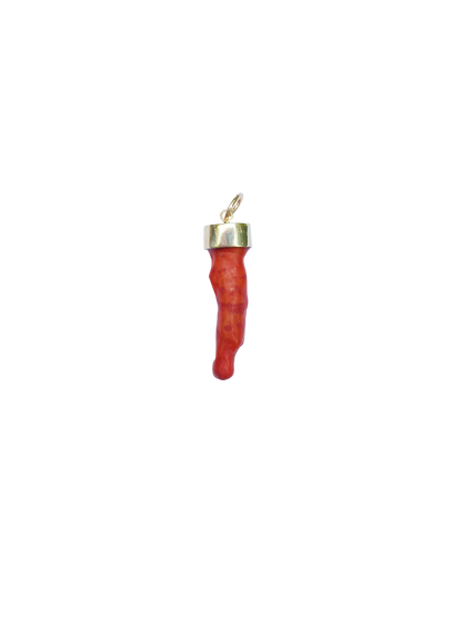 Red Apple Coral Pendant