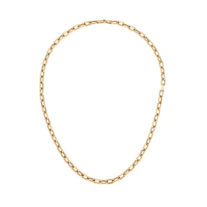 4mm Wide Italian Chain Link Necklace