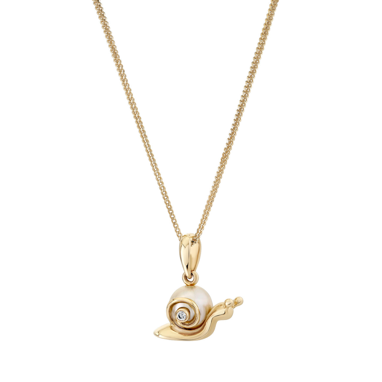 Petite Pearl Snail Charm