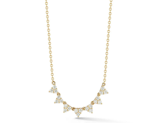 Pave Pyramids Necklace