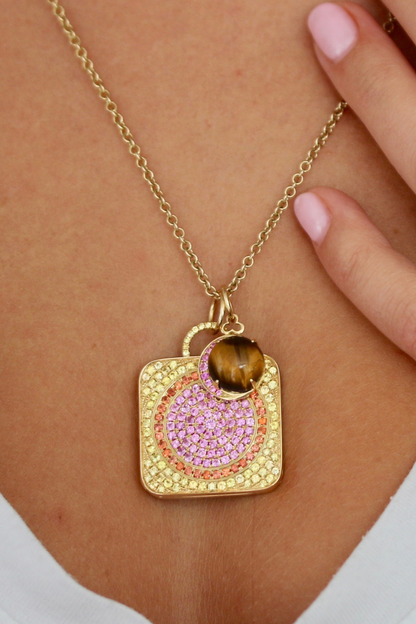 Moon Charm - Tiger's Eye
