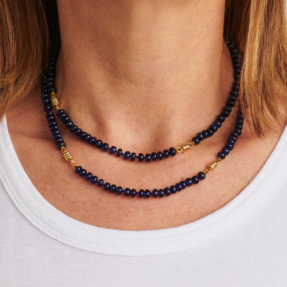 21 Element Blue Sapphire Necklace