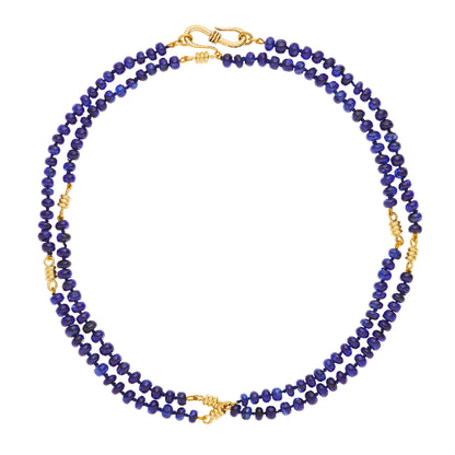 21 Element Blue Sapphire Necklace