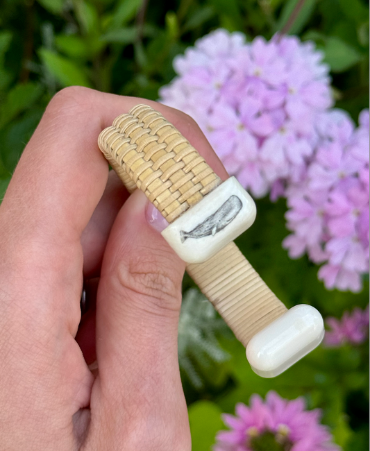 Woven Cuff Bracelet - 1/2" - Whale