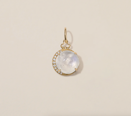 Moon Charm - Rainbow Moonstone