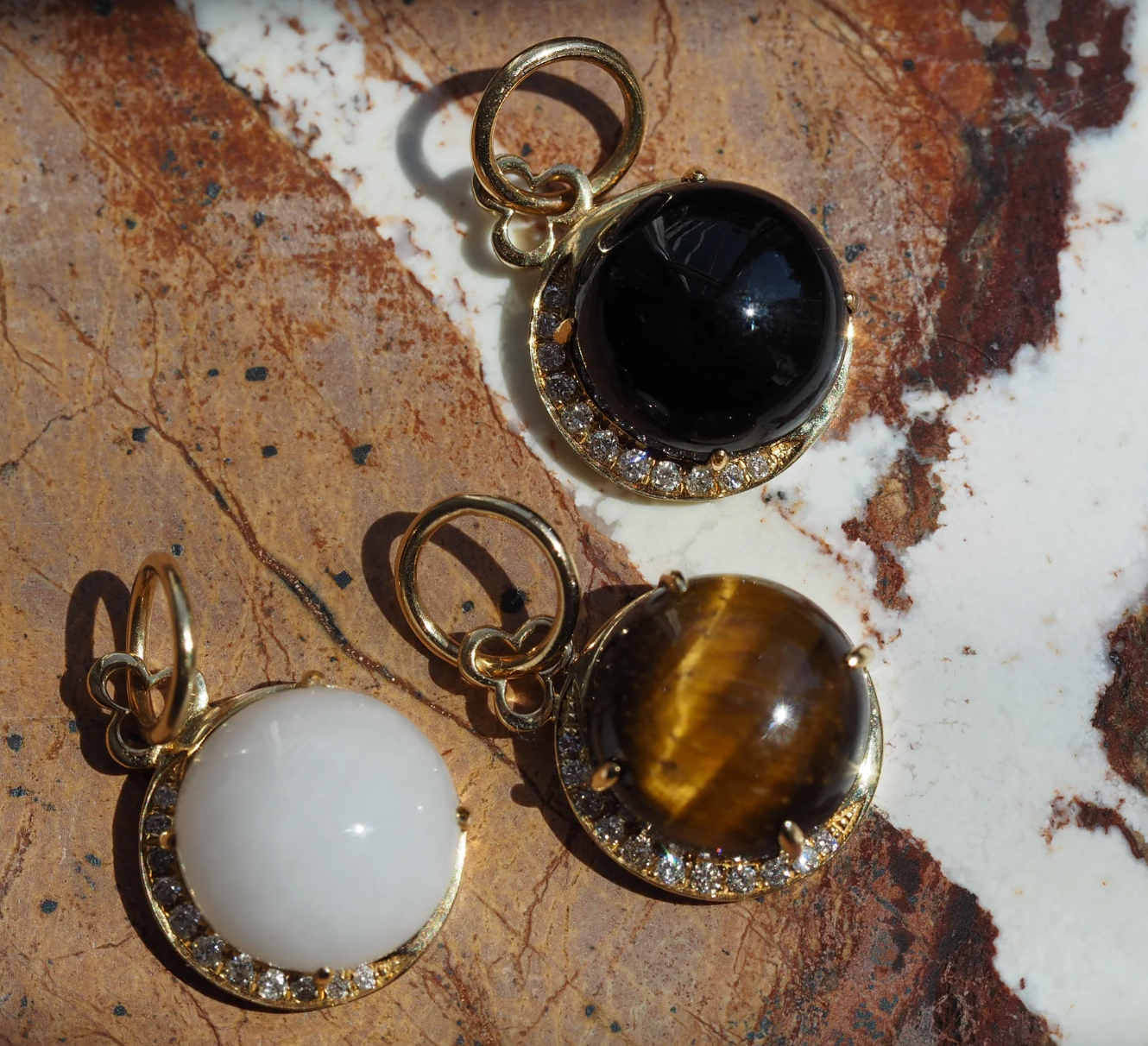 Moon Charm - Black Onyx