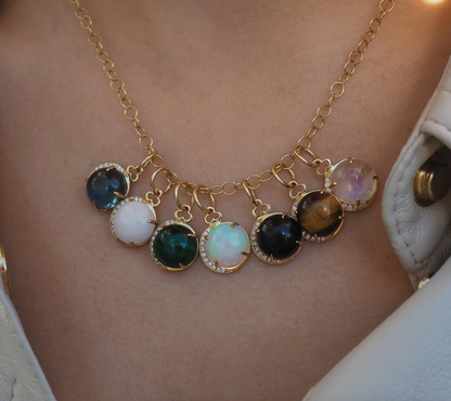Moon Charm - Black Onyx