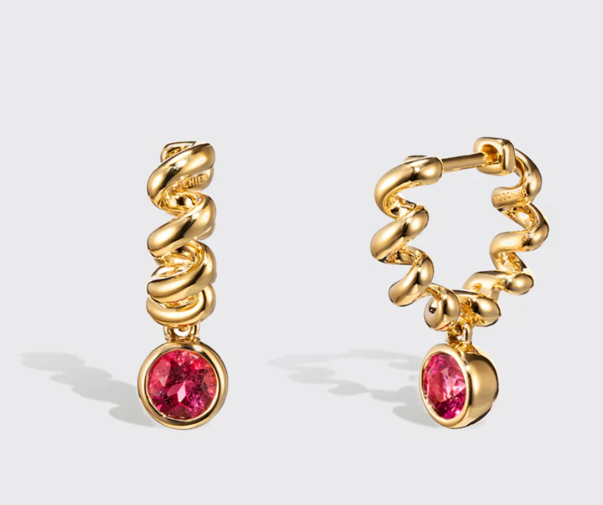 Slinkee Drops with Rubellite