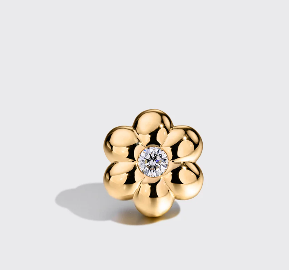 Jumbo Diamond Flower Bangers Charm