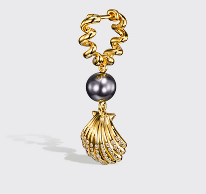 Diamond Shell Earrings