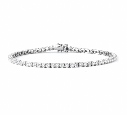Diamond Tennis Bracelet - 3ctw - 14k White Gold