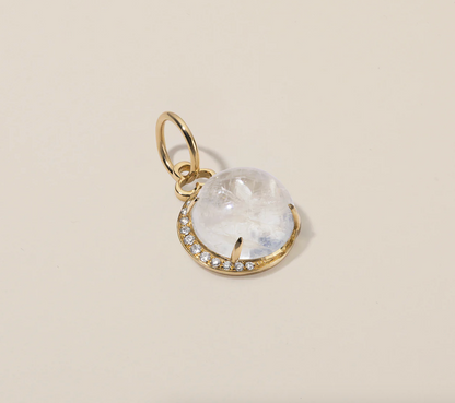 Moon Charm - Rainbow Moonstone