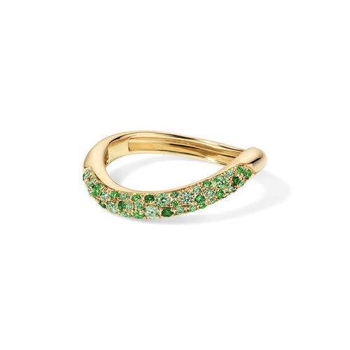 Wave Ring - Shades of Green