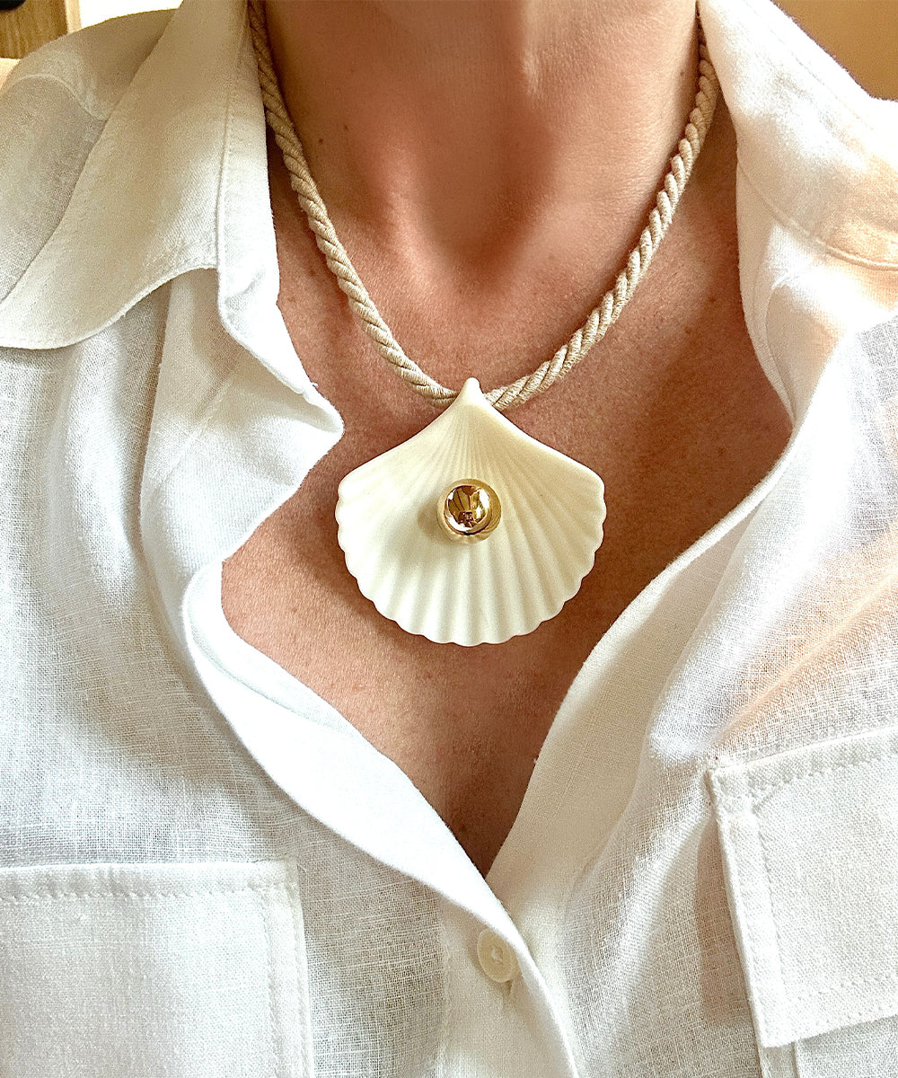 Sea Shell Necklace - Ivory