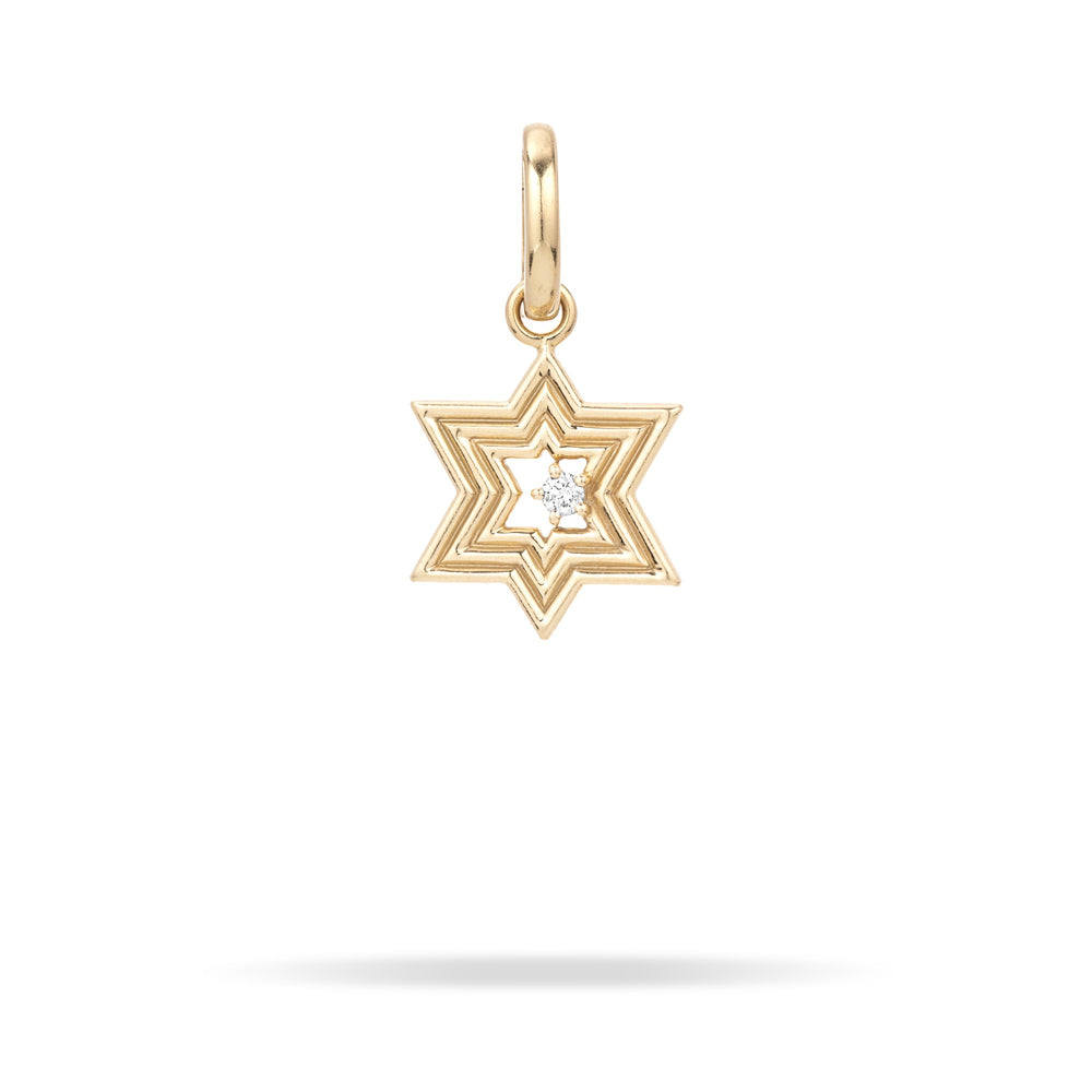 Groovy Star of David Hinged Charm