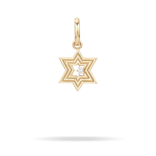 Groovy Star of David Hinged Charm